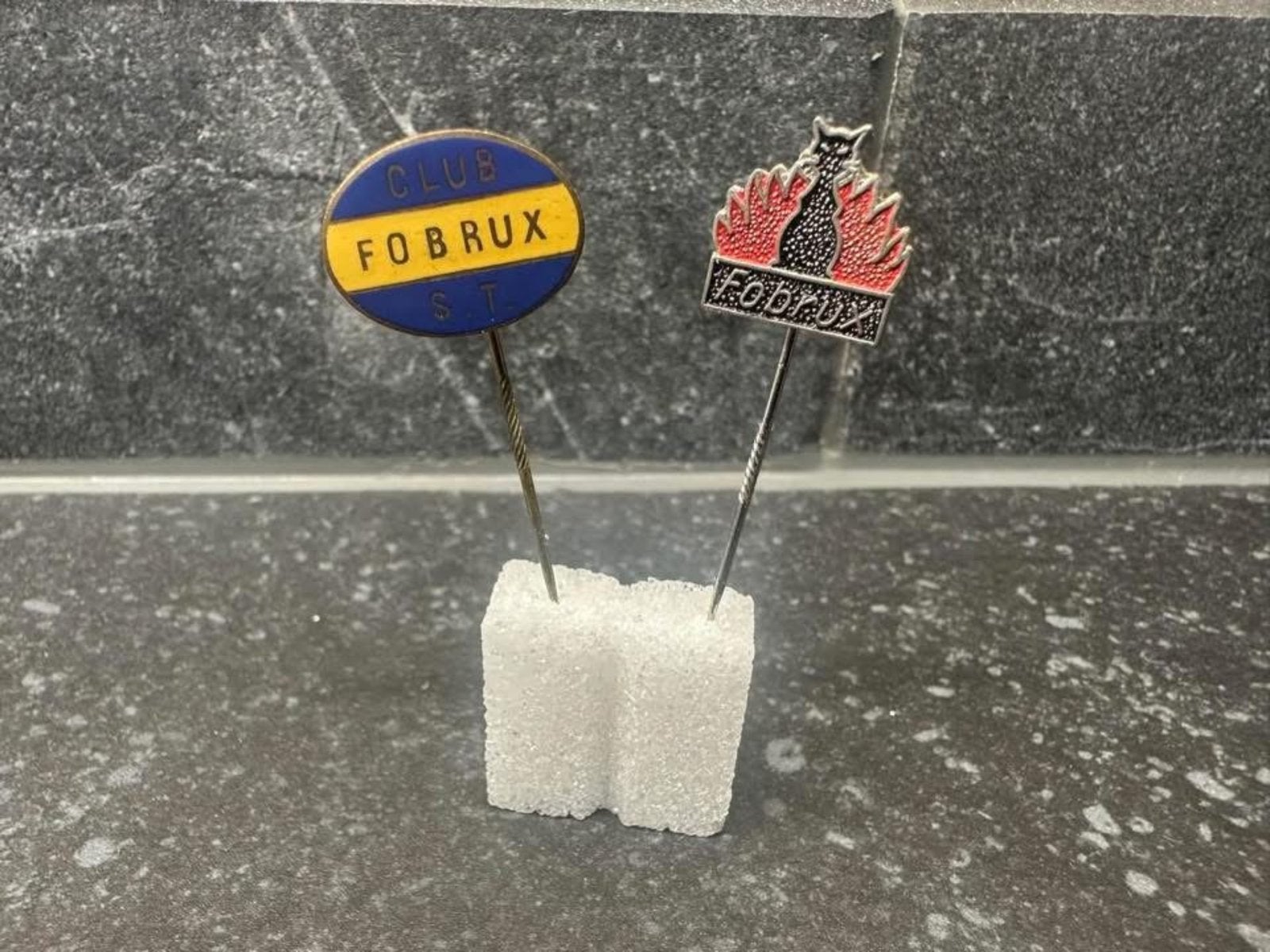 GEZOCHT - PINS FOBRUX, Ophalen of Verzenden, Zo goed als nieuw
