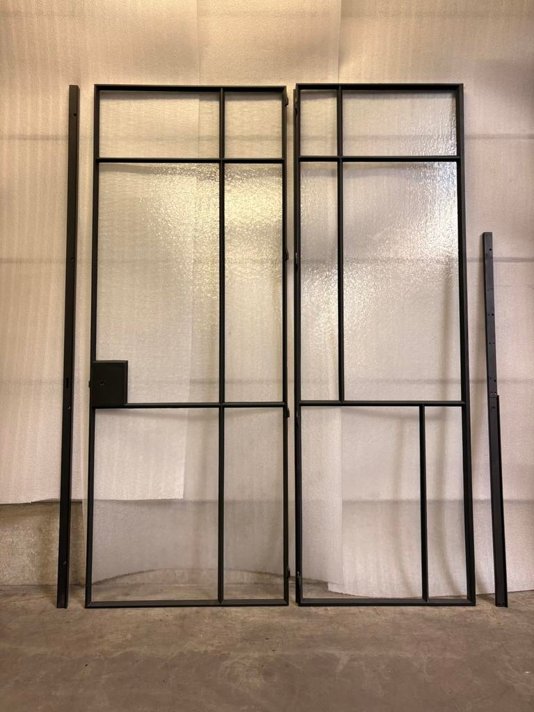 Smeedijzer deur met vast paneel, Ophalen, Nieuw