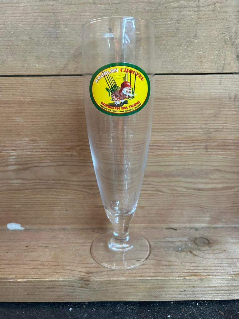 Houblon chouffe glas, Ophalen of Verzenden, Zo goed als nieuw, Glas of Glazen