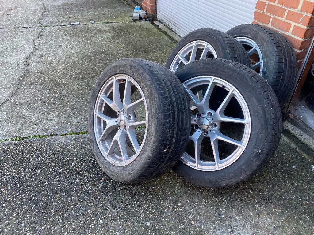 Mercedes AMG velgen met banden 19 inch prijs 600€, Enlèvement, 19 pouces, Pneu(s)
