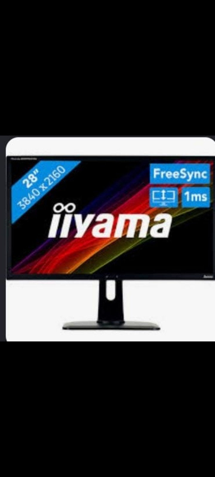 Monitor 28 inch, Ophalen, HD, HDMI, Ingebouwde speakers