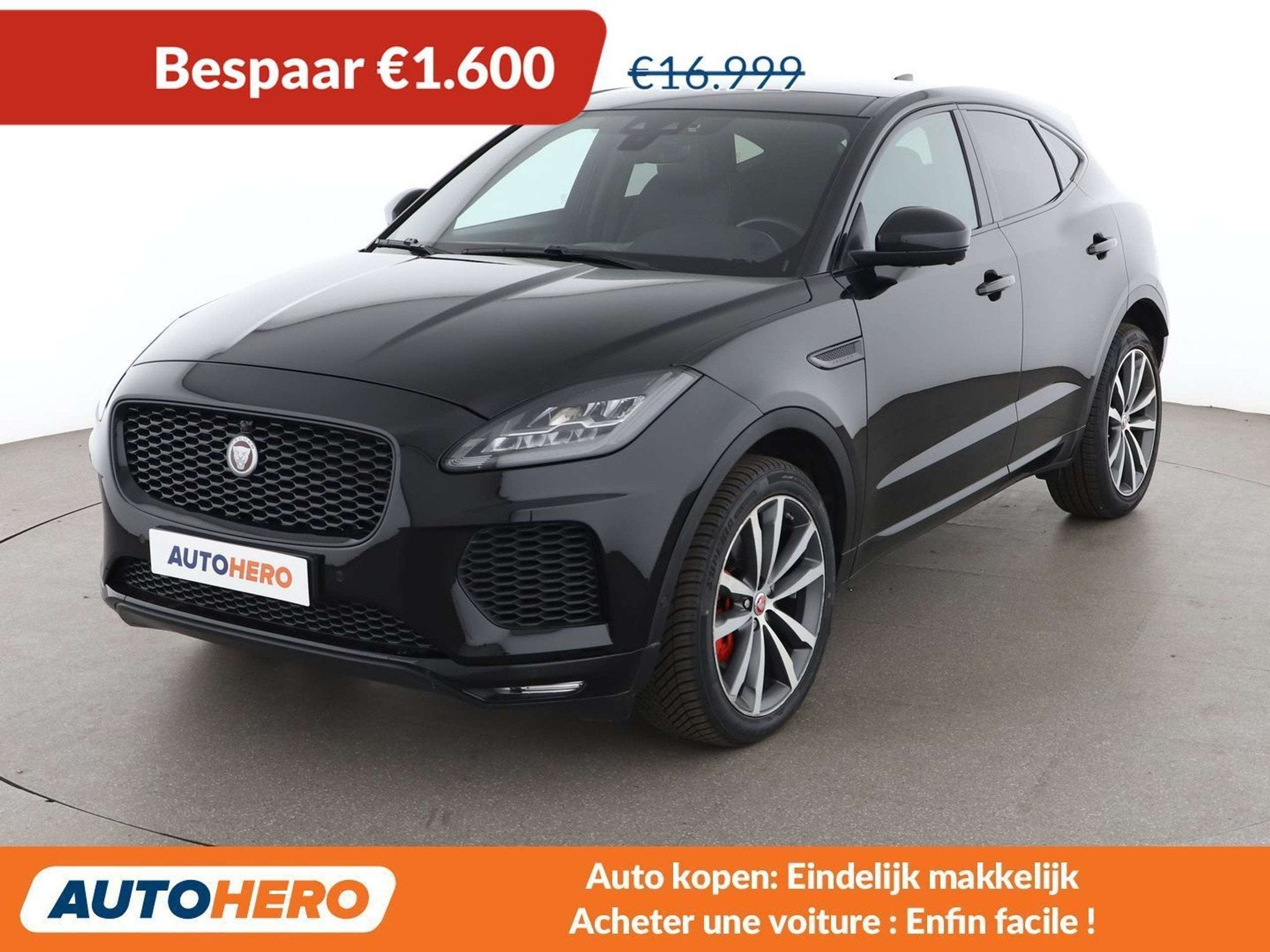 Jaguar E-Pace P300 R-Dynamic HSE AWD (automatique), Autos, Cuir, Achat, Autres carburants, Noir