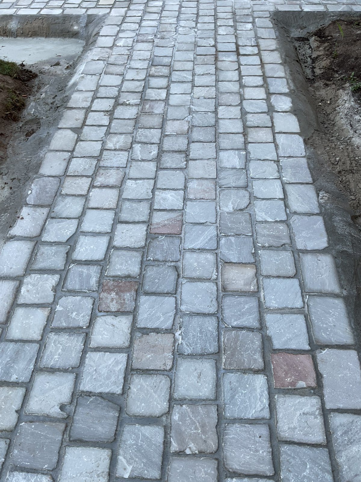 Platines kandla grey 14x14x5/7, Tuin en Terras, Ophalen, Klinkers, Nieuw, Natuursteen