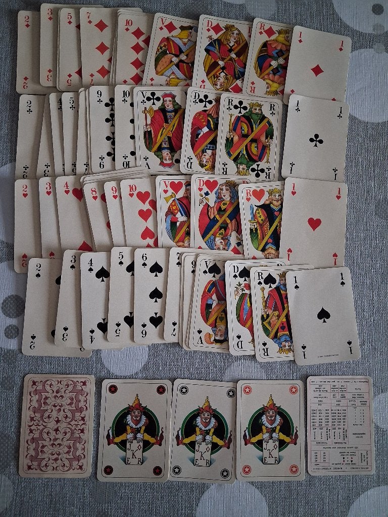 speelkaarten ouder Franse kaarten, Verzamelen, Ophalen of Verzenden, Zo goed als nieuw, Speelkaart(en)