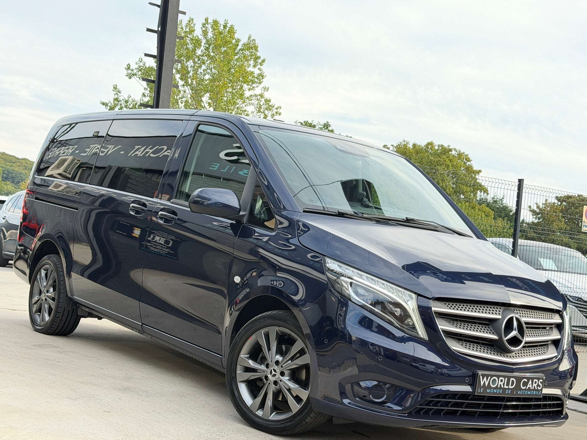 Mercedes-Benz Vito 2.1D BlueTEC 163CV - TVAC- BTW*IN- L2- LO, Autos, Cuir, Entreprise, 3 places, Noir