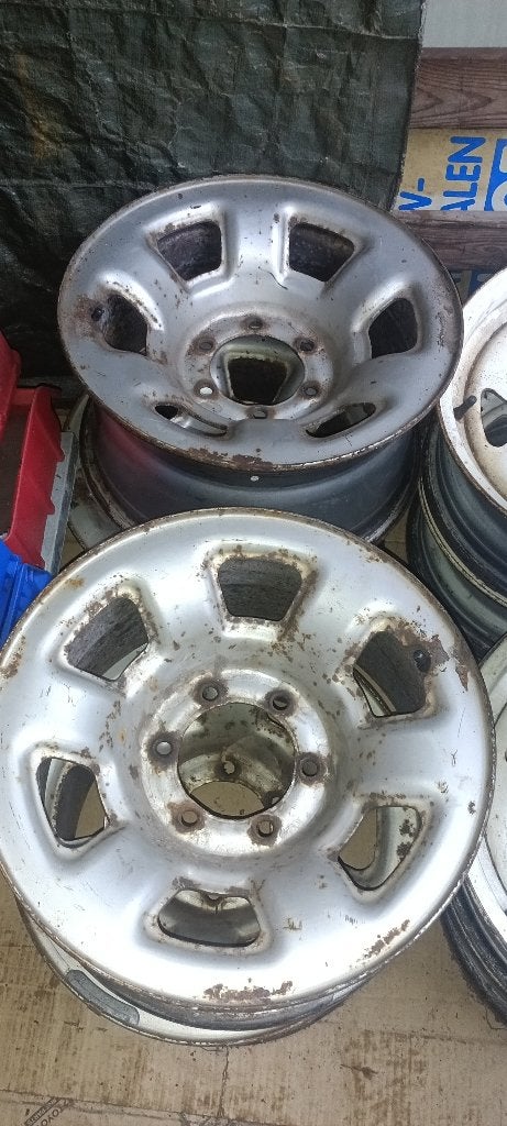 Nissan patrol staal velgen R16. Set van 4. 6 gaten., Ophalen, Gebruikt, Velg(en), 16 inch