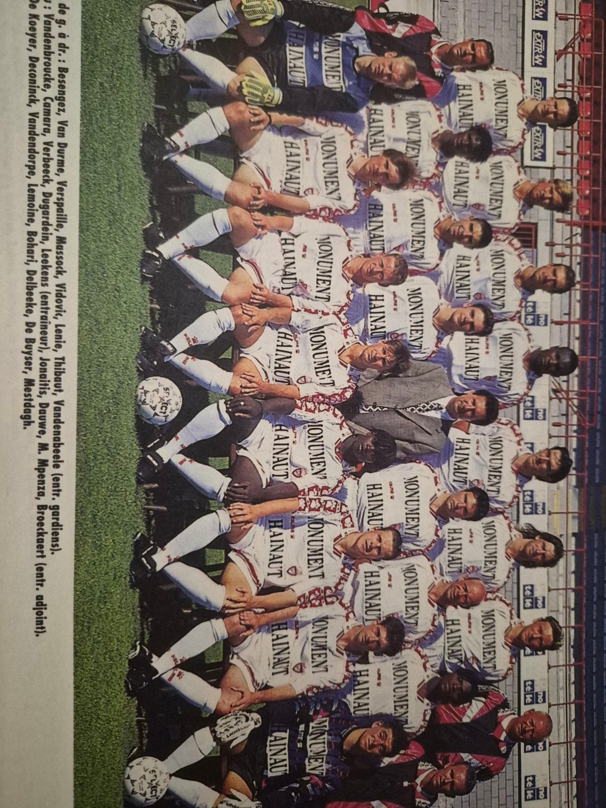 Mouscron, Football, Enlèvement