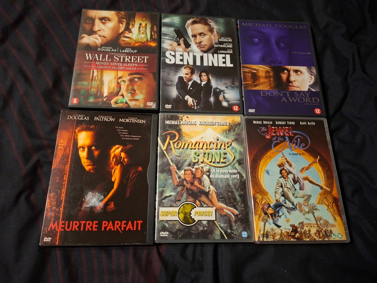 Te koop 6 Michael Douglas dvd's, Inclusief doosje, Nederlands, Actie, Ophalen of Verzenden