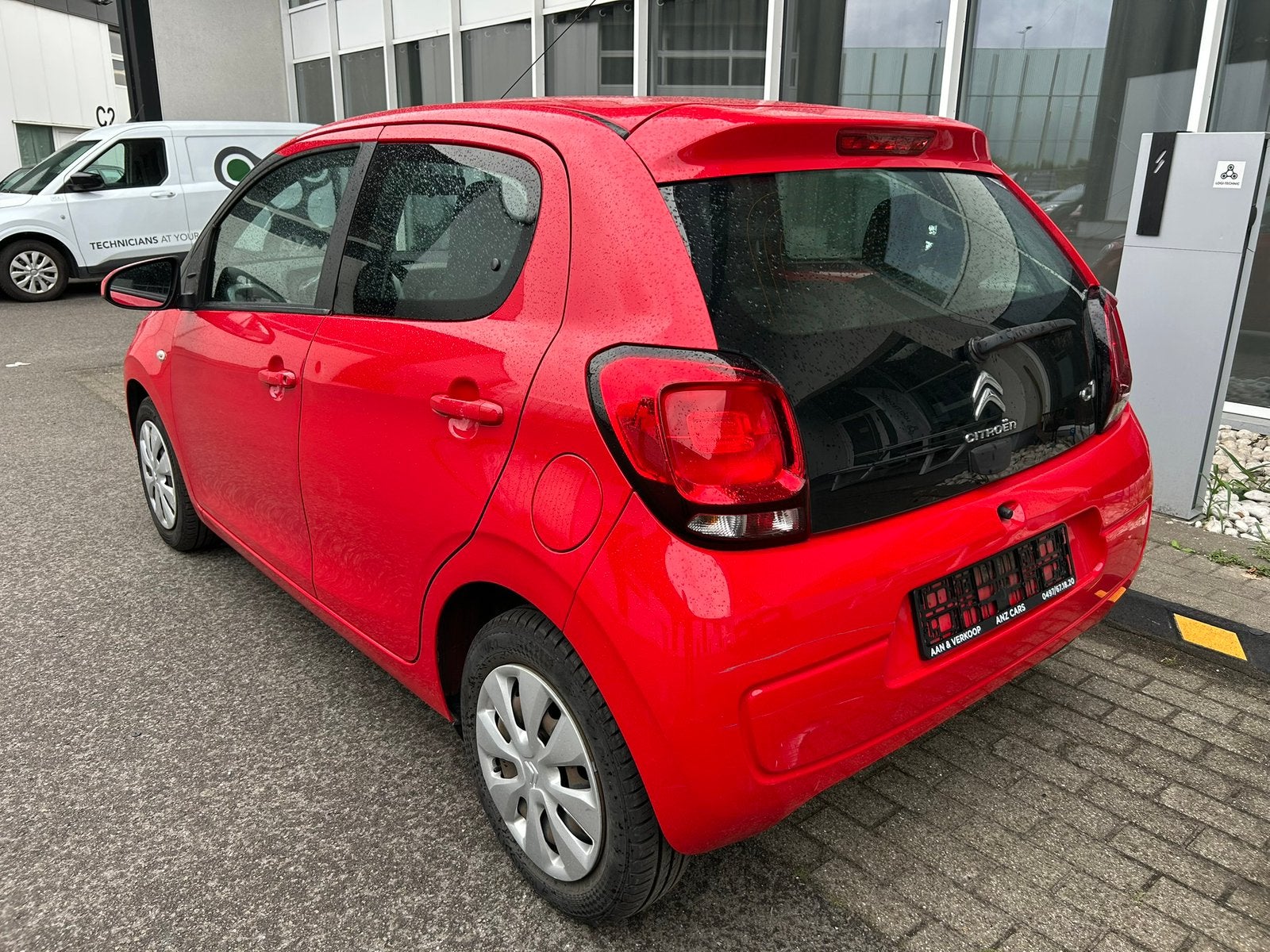 Citroen C1 1.0i / Airco / Goede staat, Autos, Citroën, Rouge, Euro 5, Achat, Entreprise