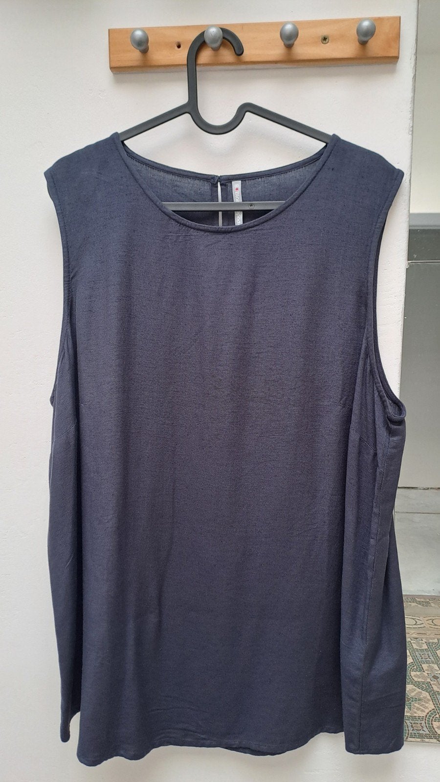 Blouse sans manches bleu marine, Kleding | Dames, Topjes, Blauw, Blancheporte.Belgique, Maat 46/48 (XL) of groter, Nieuw