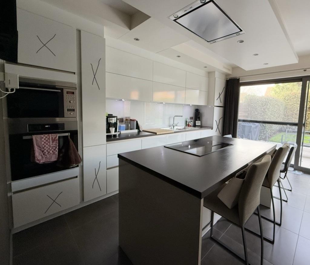 Keuken - enkele kasten, werkblad en toebehoren, Huis en Inrichting, Ophalen, Gebruikt, Bruin, 200 cm of meer