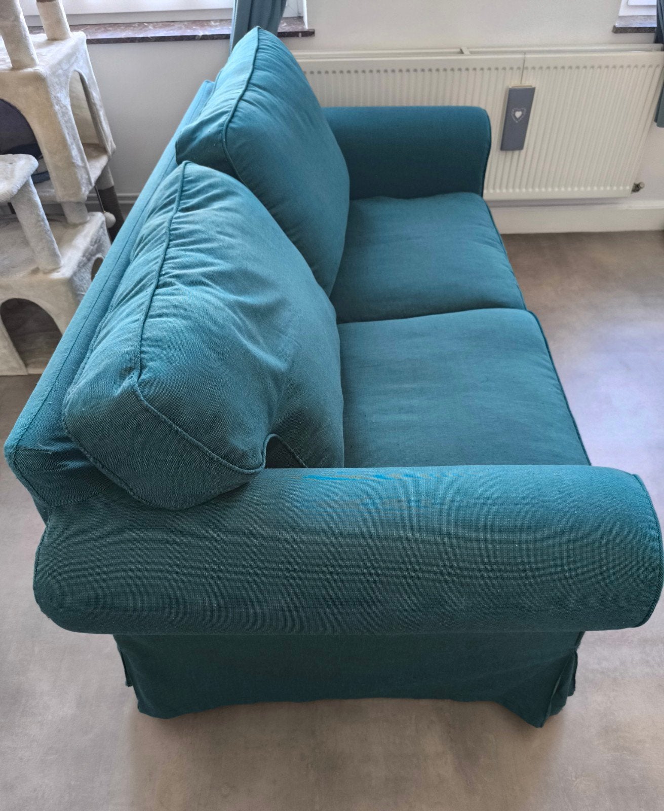 Canapé Ektorp 2 places vert, Maison & Meubles, Canapés | Salons, 75 à 100 cm, Bois, Enlèvement, Utilisé