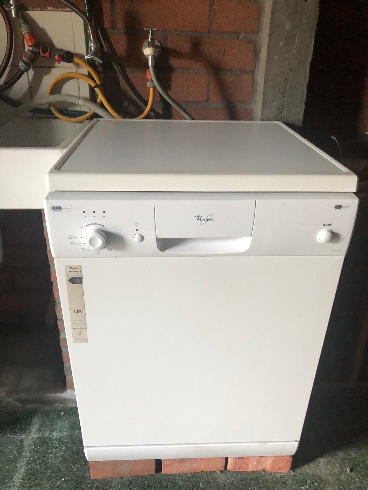 Vaatwasmachine Wirlpool, Elektronische apparatuur, Ophalen, Gebruikt, Vrijstaand