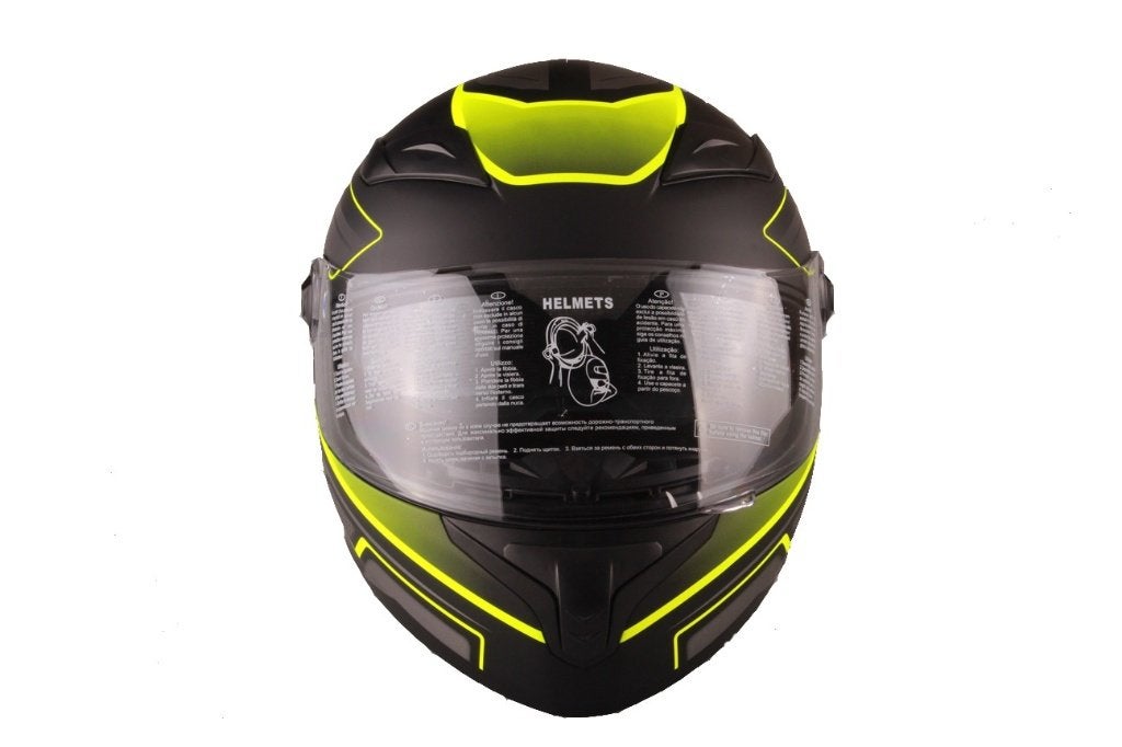 Vito Falcone, Casque intégral noir et vert neuf, Autres marques, Femmes, Enlèvement ou Envoi, Casque intégral