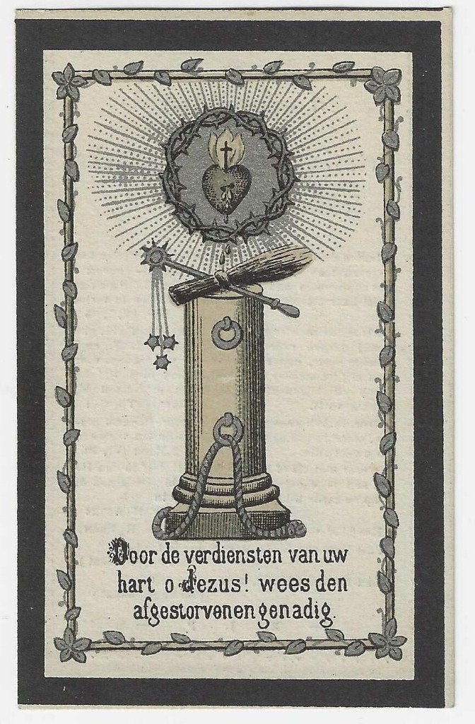 Octavie Montagne, Allain 1858 - Brugge 1889, Ophalen of Verzenden, Bidprentje