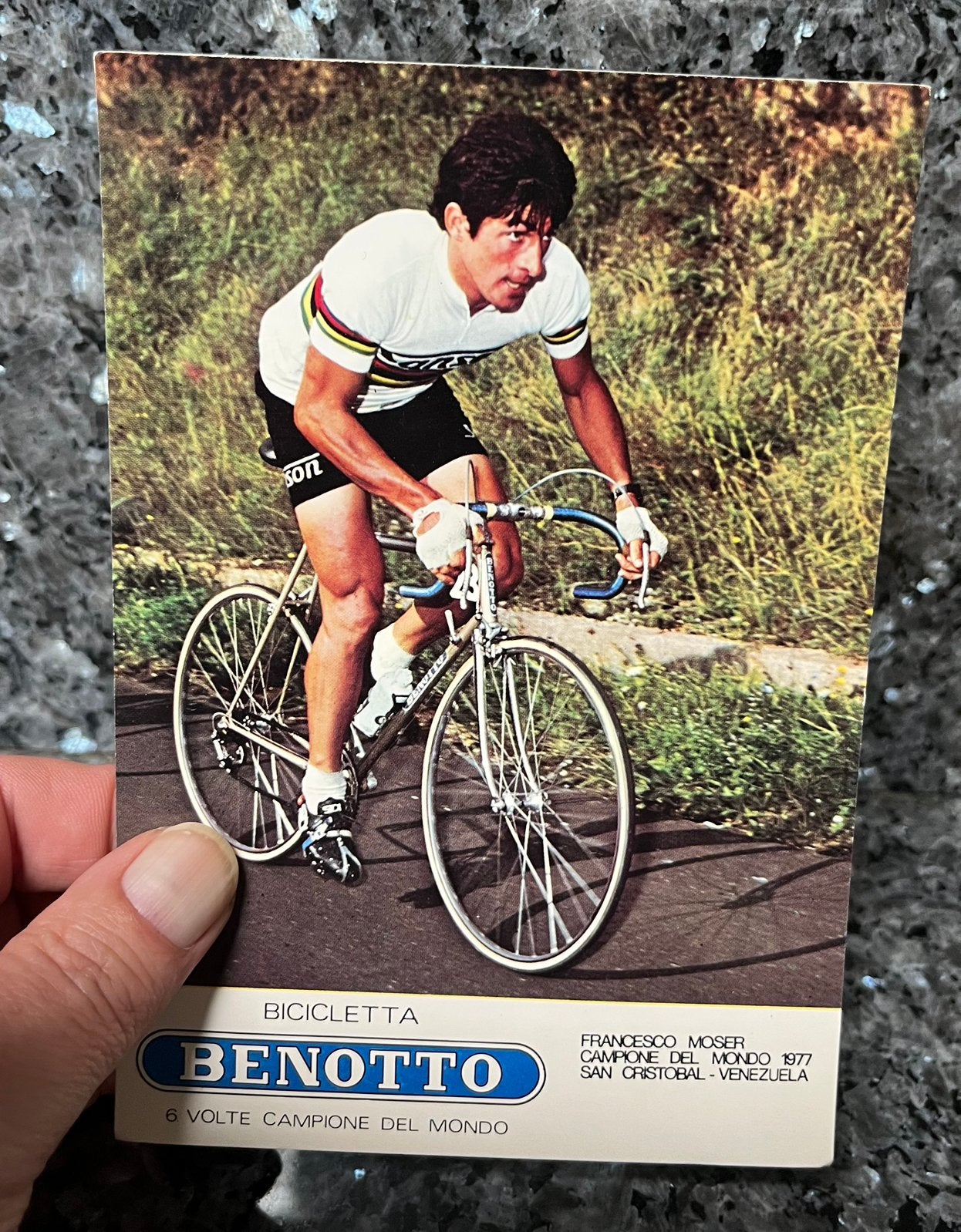 Le cycliste Francesco Moser Sanson, Enlèvement, Comme neuf