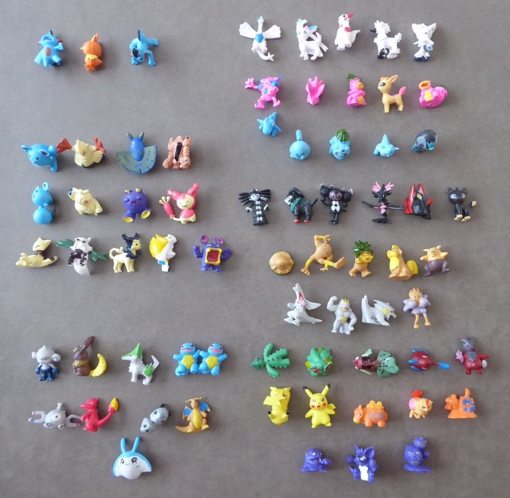 Lot de 68 mini figurines Pokémon non officielles RL–2 à 3 cm, Enlèvement ou Envoi, Utilisé