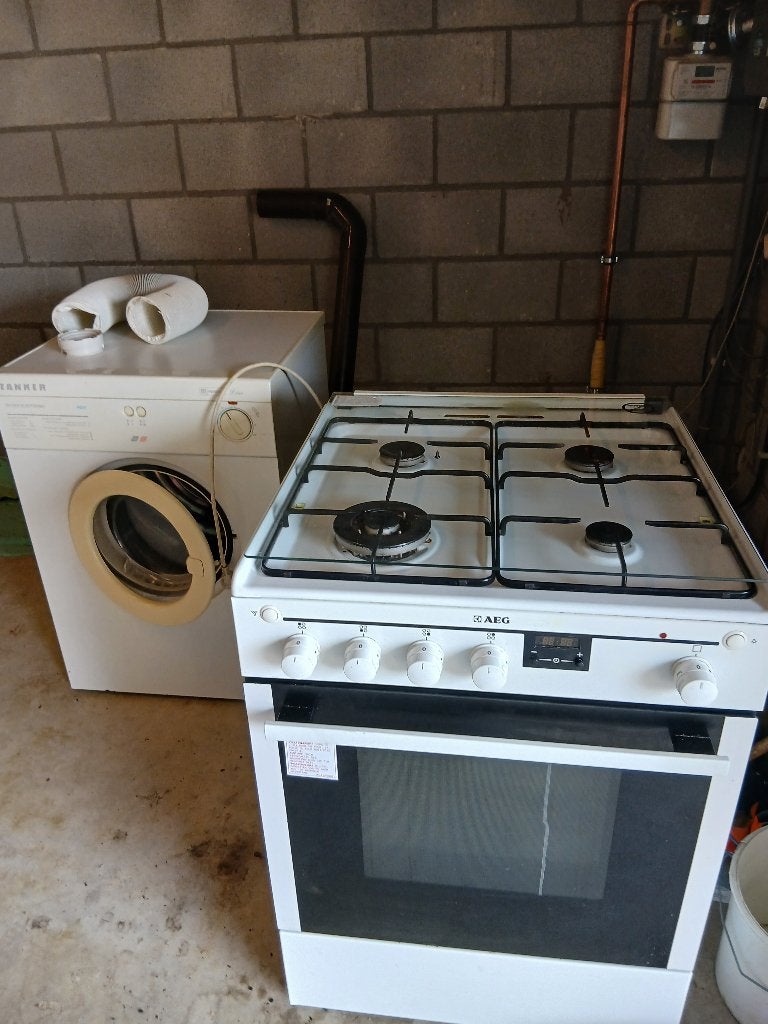 AEG Gasfornuis met oven, Elektronische apparatuur, Ovens, Ophalen, Gebruikt, AEG, Combi-oven