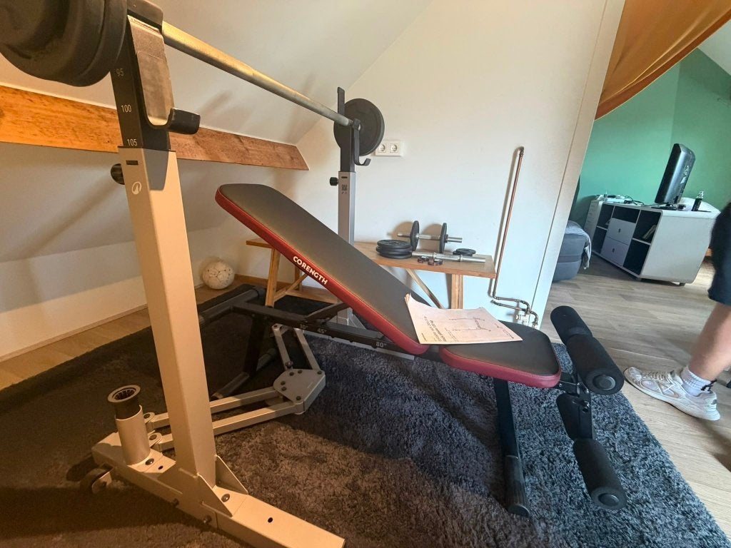 Benchpress, Hobby en Vrije tijd, Ophalen, Zo goed als nieuw