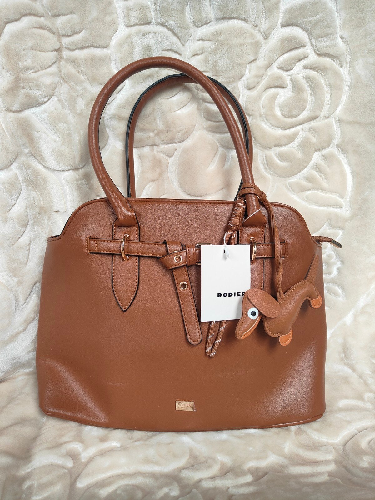 Prachtige RODIER Handtas Bruin/Cognac (Nieuw met label), Handtassen en Accessoires, Tassen | Damestassen, Nieuw, Handtas, Bruin