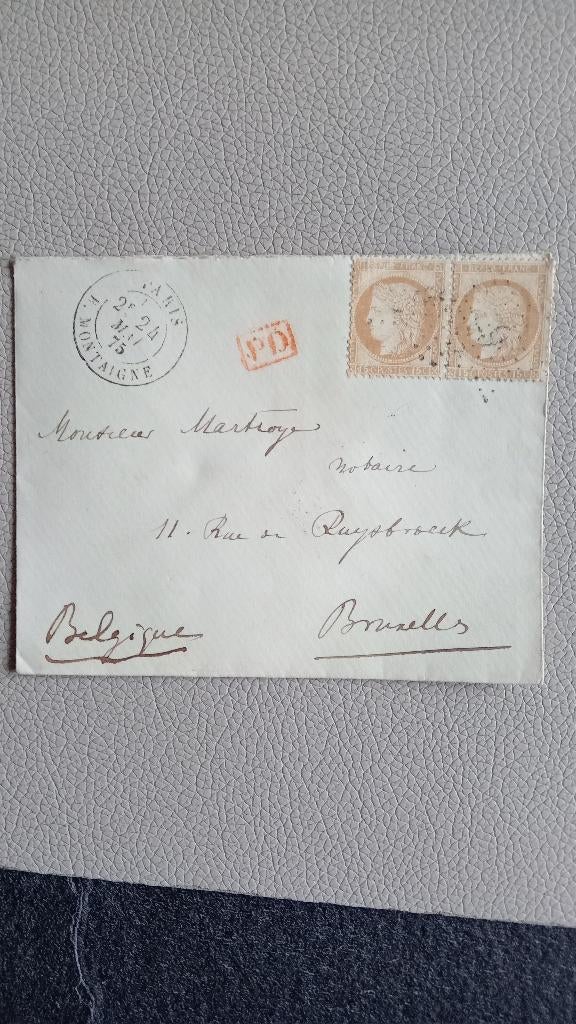 enveloppe, Timbres & Monnaies, Lettres & Enveloppes | Étranger, Enlèvement ou Envoi, Enveloppe