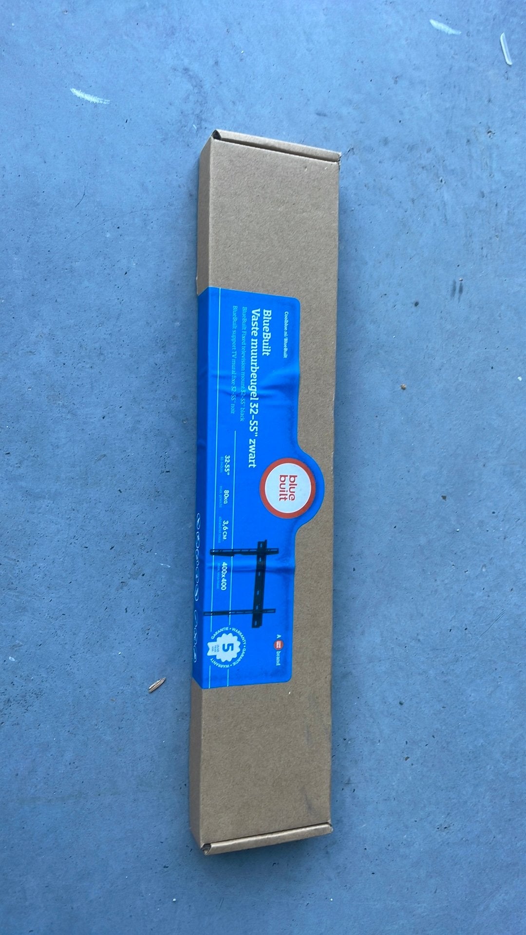 BlueBuilt Vaste Muurbeugel 32-55" Zwart., TV, Hi-fi & Vidéo, Support de télévision, Enlèvement, Neuf