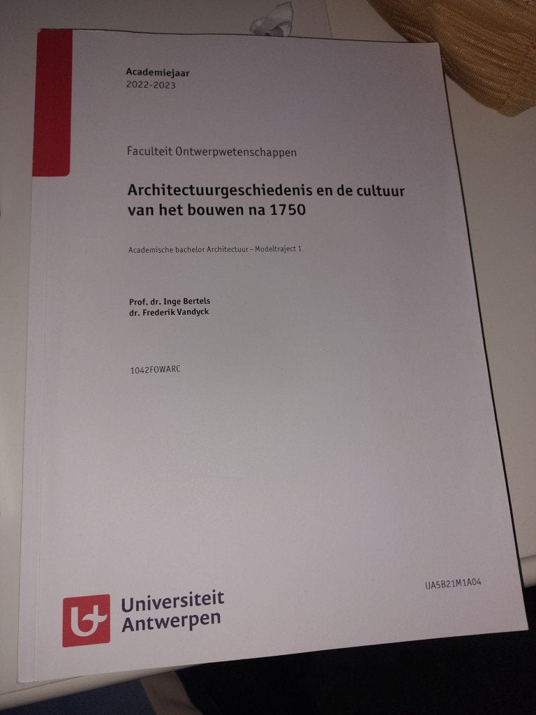Histoire de l'architecture + culture du bâtiment après 1750, Bêta, Enseignement supérieur, Enlèvement, Utilisé