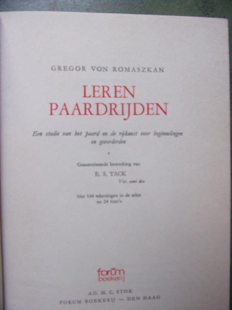 LEREN PAARDRIJDEN, Livres, Loisirs & Temps libre, Utilisé, Enlèvement ou Envoi
