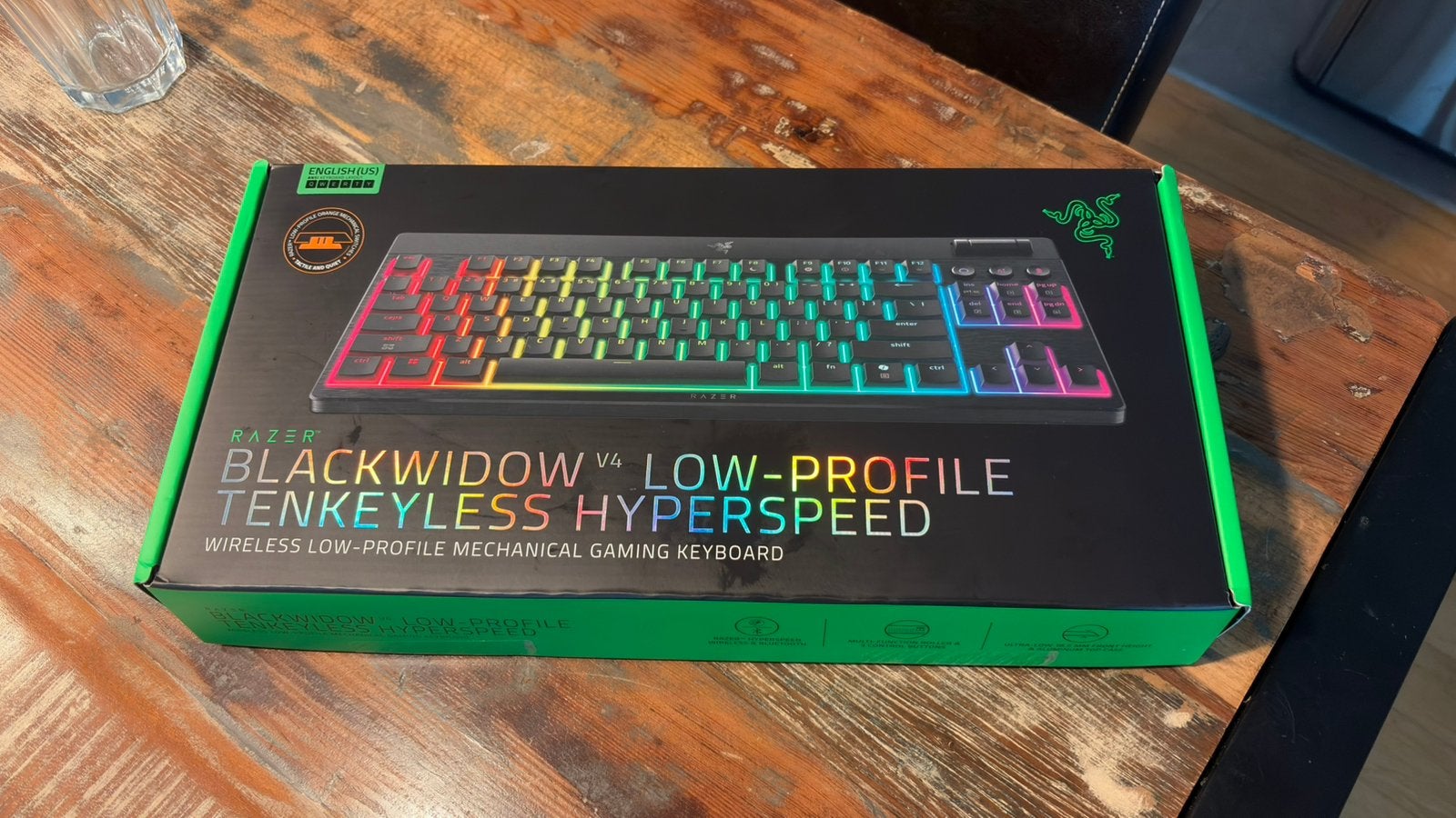Razer BlackWidow V4 Low-Profile Tenkeyless HyperSpeed, Computers en Software, Toetsenborden, Ophalen of Verzenden, Numeriek, Zo goed als nieuw