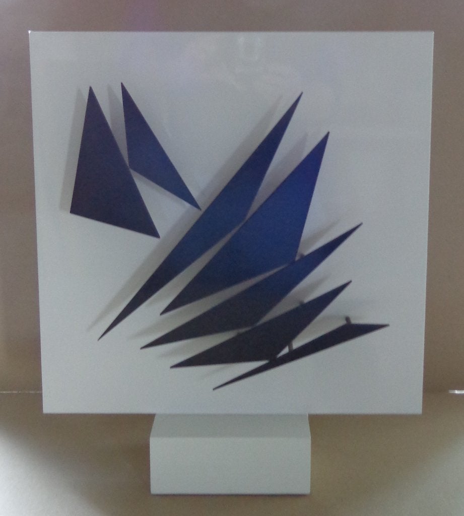 GENEVIEVE CLAISSE / JAZZ 1966 / SCULPTUUR METAAL / H=46cm, Ophalen, Abstract, Abstract, 20 - 50 cm