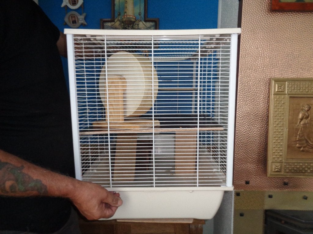 Grande cage à rongeurs blanche Hugo 77 x 47 x 60 cm, Moins de 60 cm, 75 à 110 cm, Cage, Enlèvement