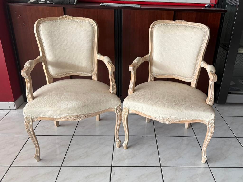 2 Fauteuils anciens, Antiek en Kunst, Ophalen