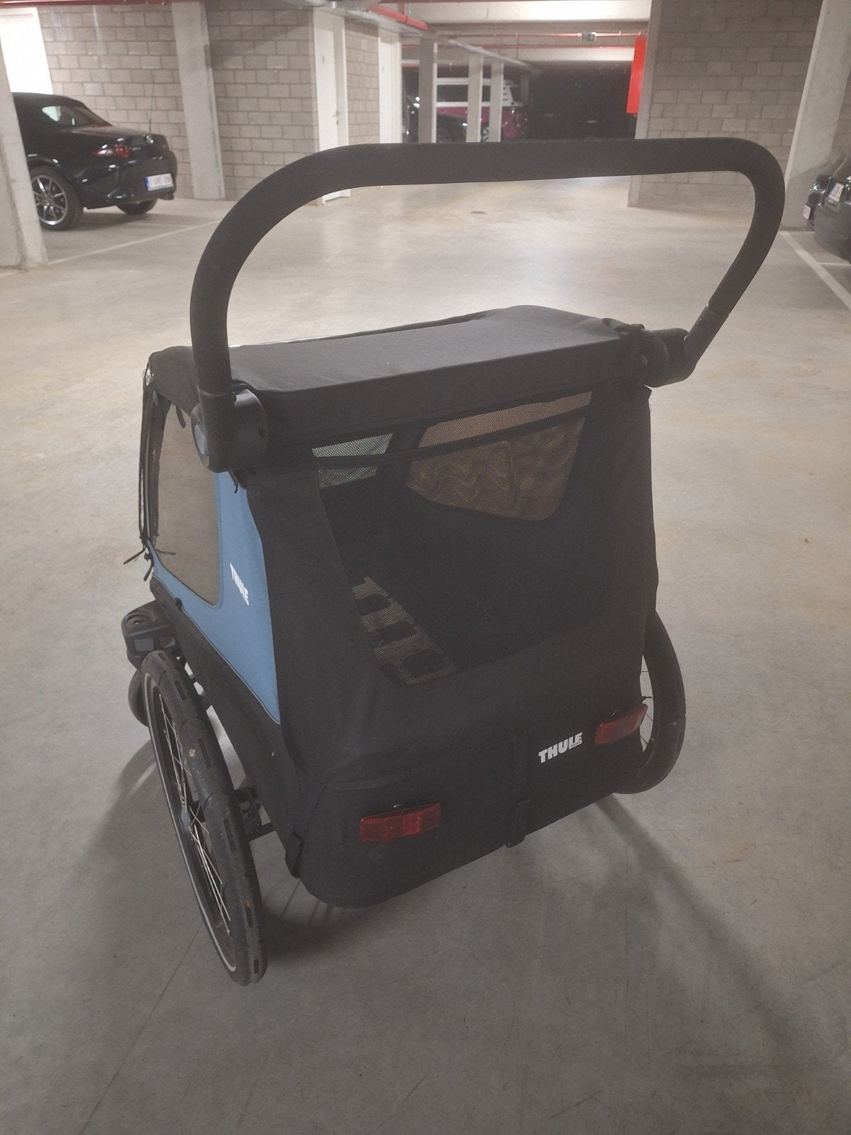 Fiets en wandelkar Thule, Fietsen en Brommers, Ophalen, Zo goed als nieuw, Kinderkar, Thule