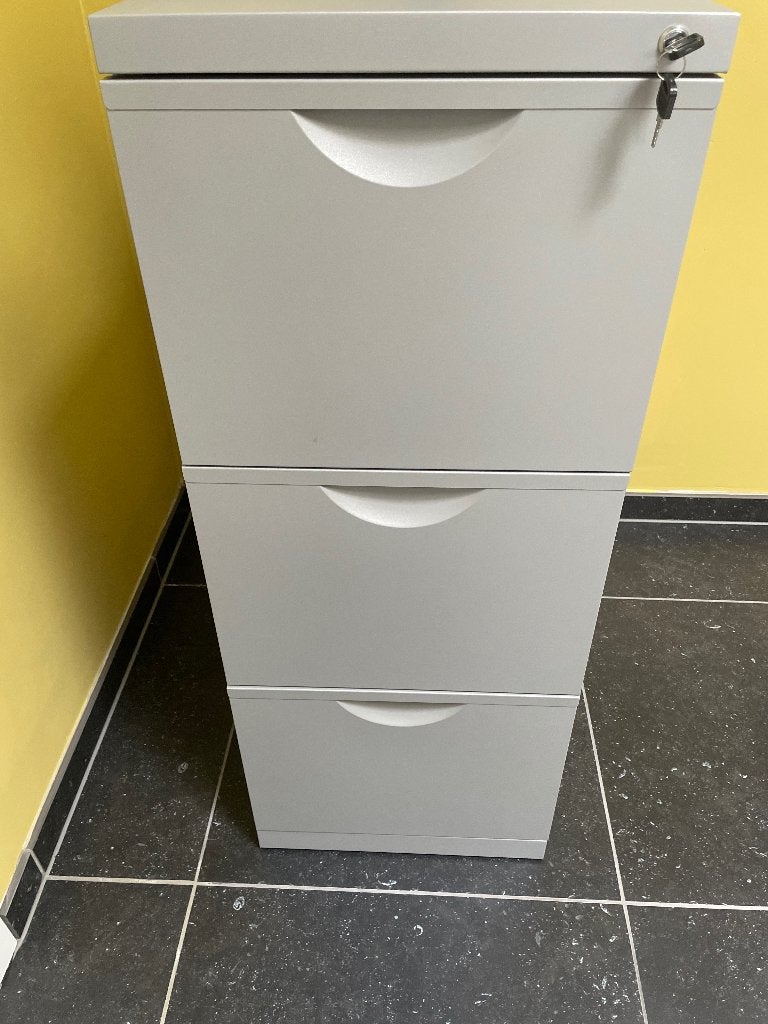 Metalen dossierkast, Huis en Inrichting, Kasten | Roldeurkasten en Archiefkasten, Ophalen, Gebruikt, Metaal, Met slot