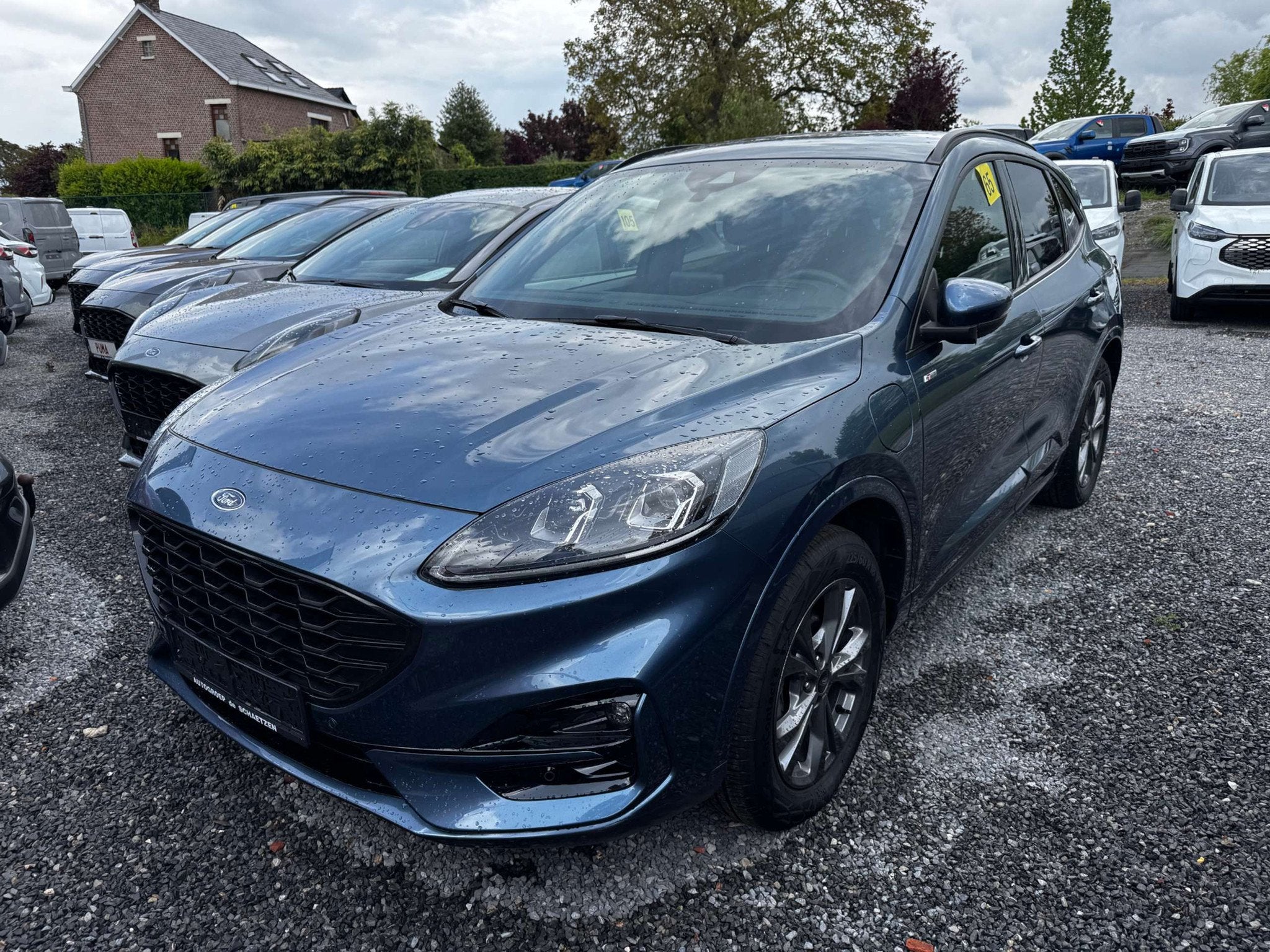 Ford Kuga ST-Line 2.5 PHEV 225pk Chrome Blue / Winter Pack /, Auto's, Ford, Automaat, Gebruikt, Blauw, Alcantara