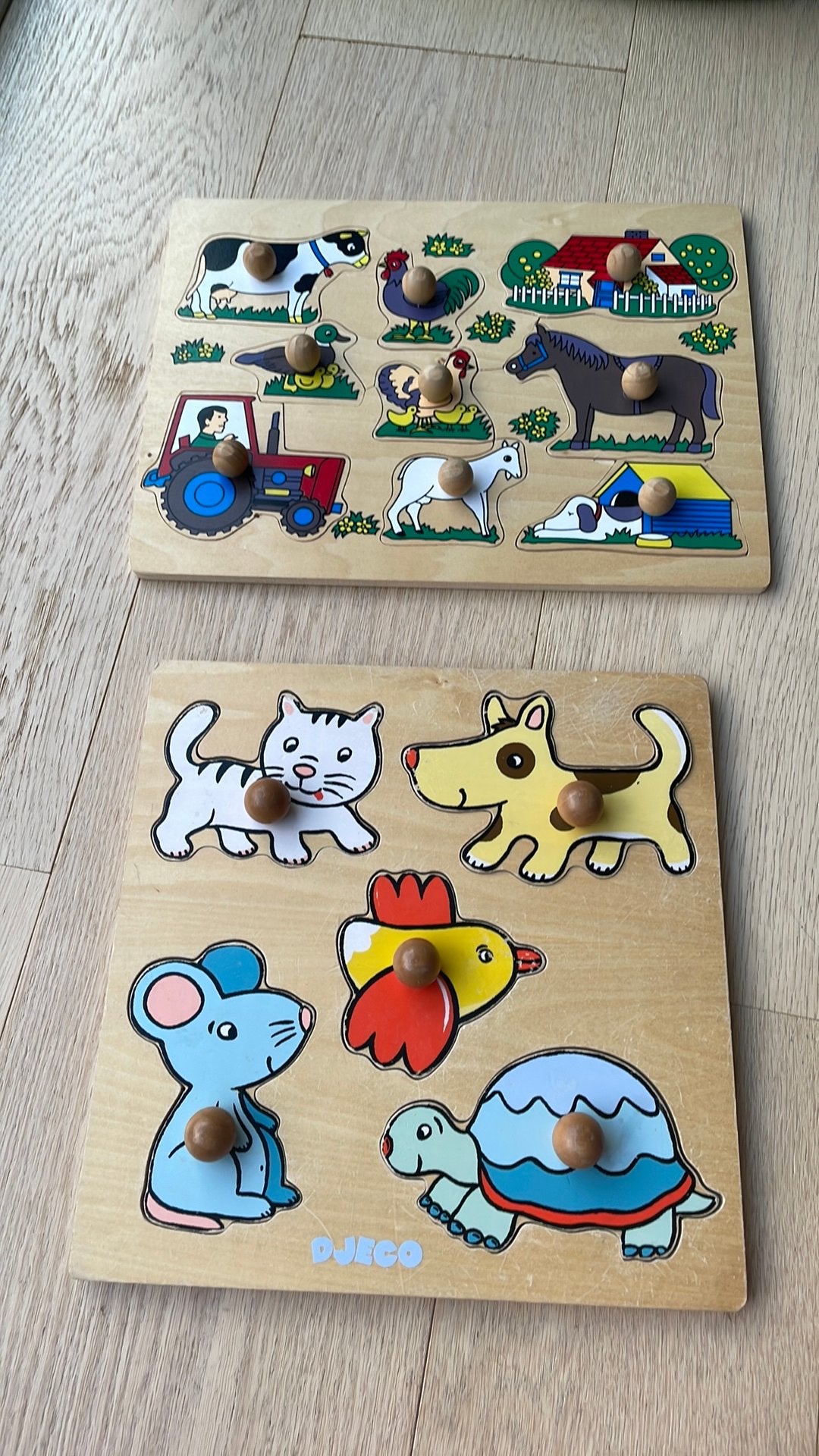 Insteekpuzzels hout peuters, Kinderen en Baby's, Ophalen, Gebruikt, Van hout, Minder dan 10 stukjes