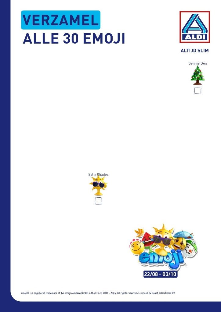Gezocht - 2 Emoji's ALDI '26 - Ruilen, Collections, Aldi, Enlèvement