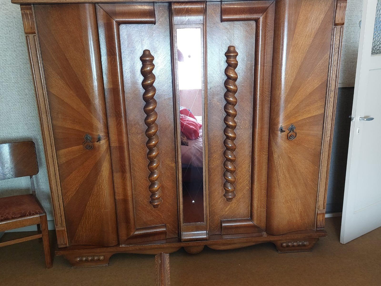 slaapkamer in vol hout., Ophalen