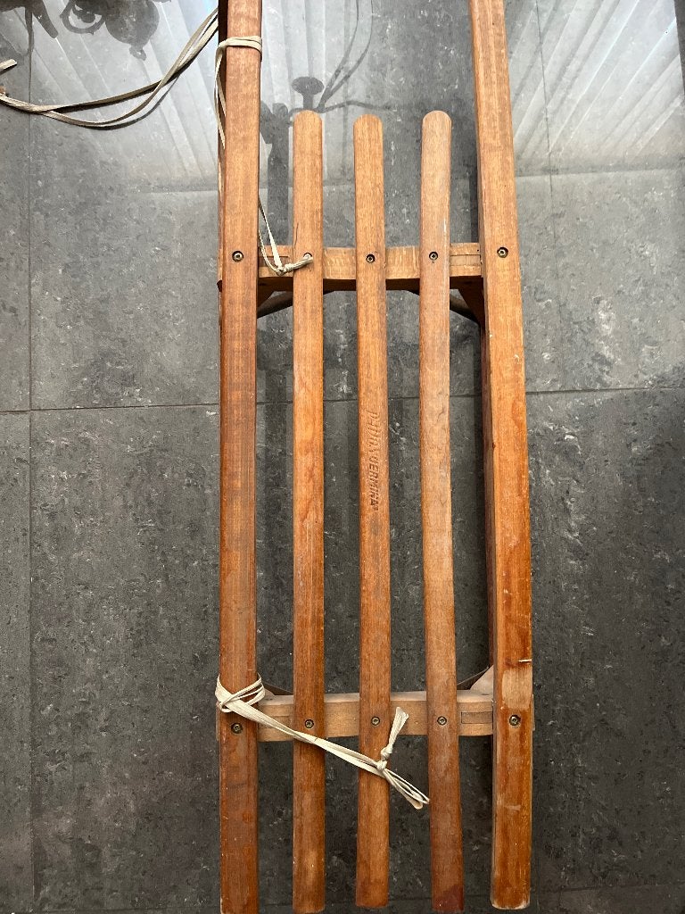 Luge en bois, Enlèvement, Utilisé, Bois