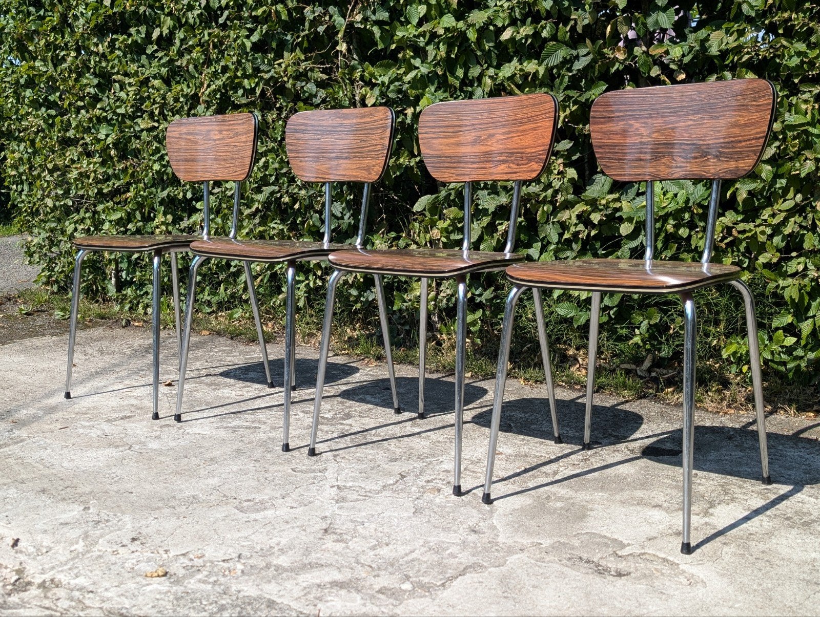 Set retro formica stoelen, Huis en Inrichting, Ophalen, Retro vintage, Vier