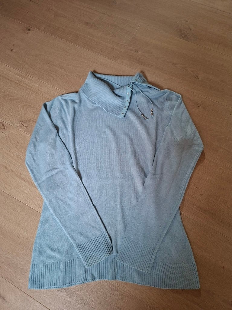 Canada : col roulé bleu clair (petit), Enlèvement ou Envoi, Taille 36 (S), Porté, Bleu