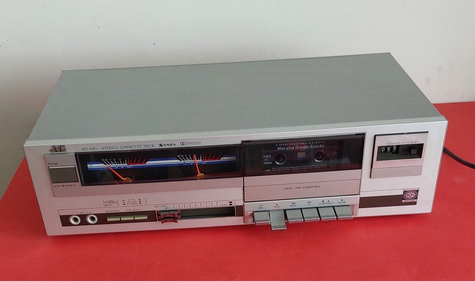 JVC KD-D10 deck cassette 1982 dolby système, TV, Hi-fi & Vidéo, Enlèvement ou Envoi, Simple, JVC