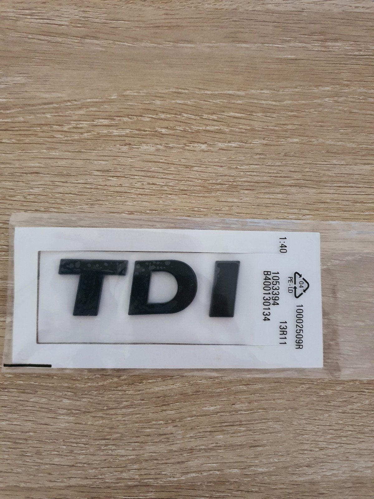 Logo de valise TDi noir brillant, Autos : Divers, Autocollants de voiture, Enlèvement ou Envoi
