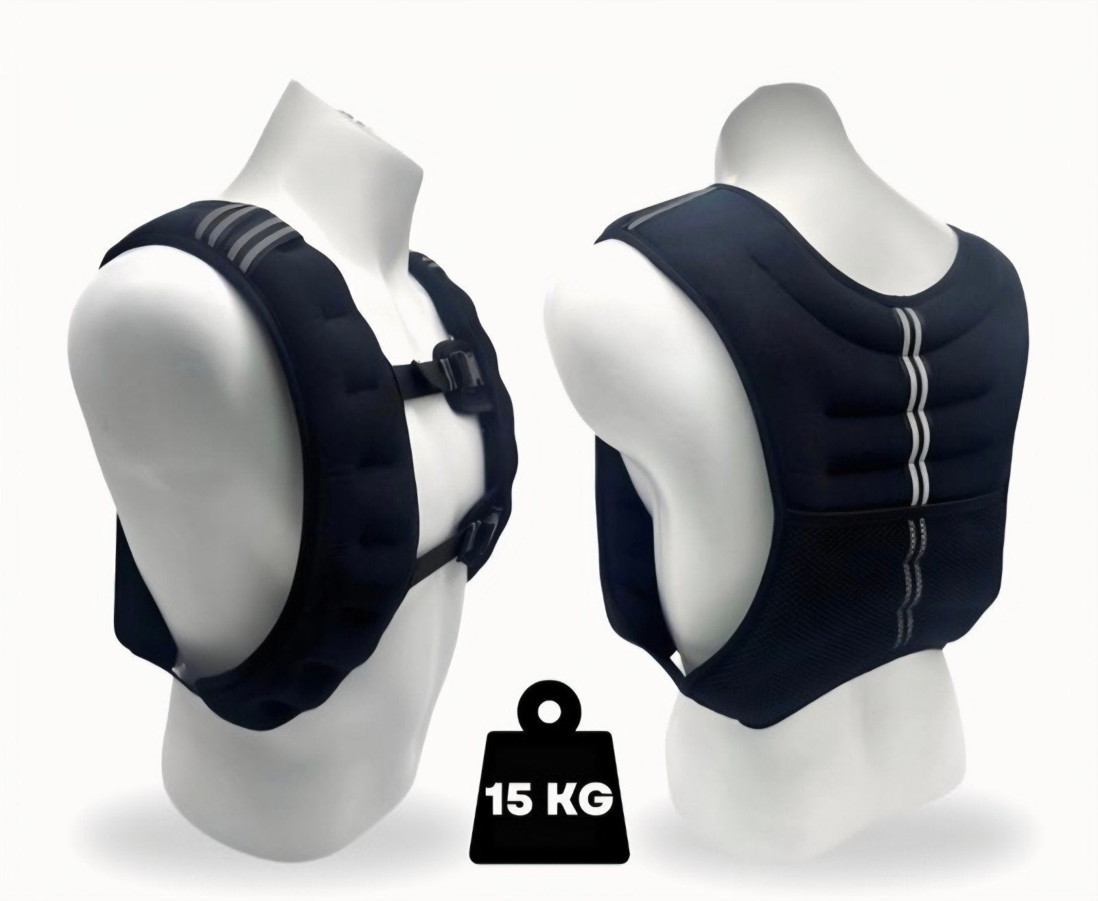 Krachttraining/fitness/gewogen vest 15 kg, Ophalen