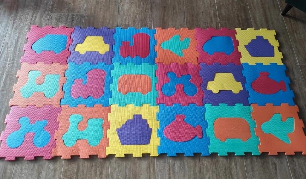 Puzzelmat speeltapijt, Ophalen