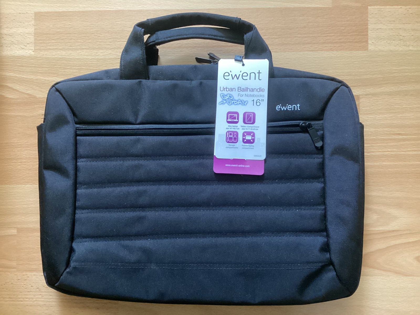 Ewent Laptoptas 16” - Nieuw, Computers en Software, Nieuw, Handvat, Ophalen of Verzenden, Laptophoes