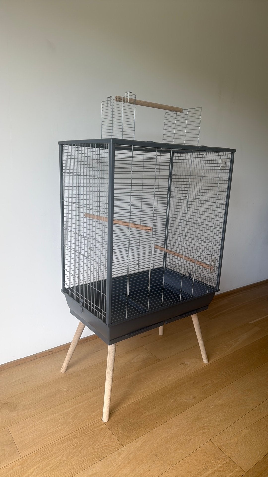 Cage oiseau xl Neolife gris xl peu utilisée (81x48x152), Enlèvement, Comme neuf