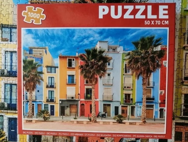 Puzzle 1000 pièces - Villajoyosa, Espagne, Enlèvement ou Envoi, Comme neuf, Puzzle