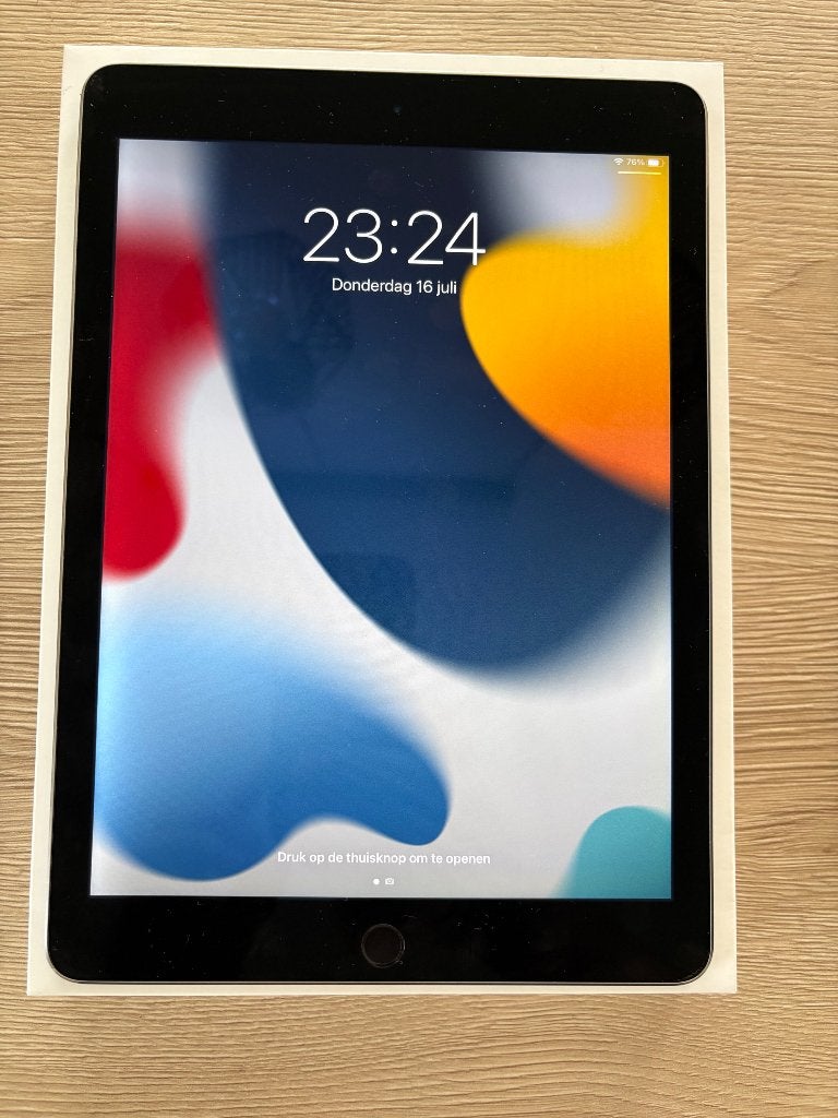 Apple iPad Air 2 64GB + originele doos + lederen hoes, Informatique & Logiciels, Apple iPad Tablettes, Apple iPad, Enlèvement