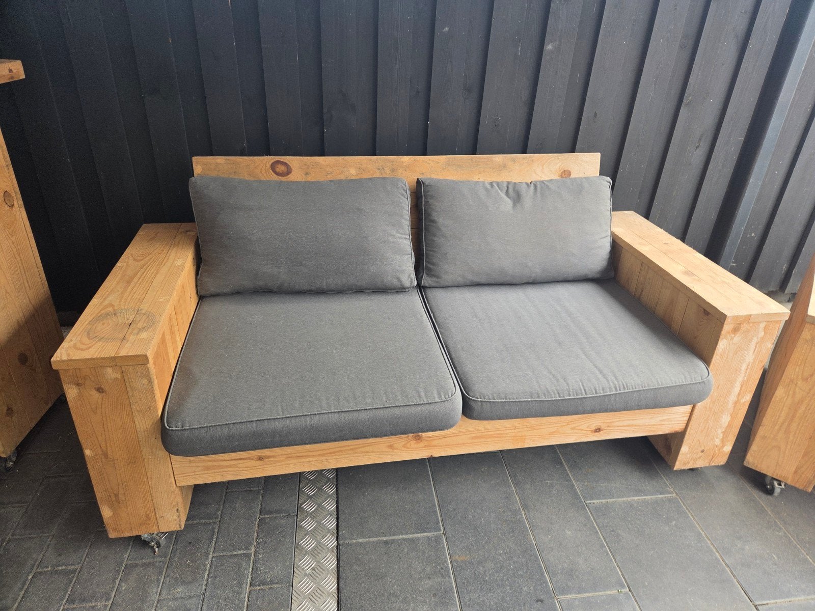 Tuinmeubel houten zitbank, Banque, Enlèvement, Utilisé, Bois